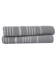 Classic Fringeless Hand Bath Bundle 2 Pack - Grey