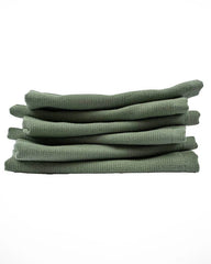 Terra Bath Washcloth Bundle 6 Pack - Hedge Green