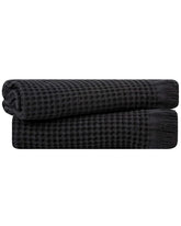 Micro Waffle Hand Bath Bundle - 2 Pack - Black
