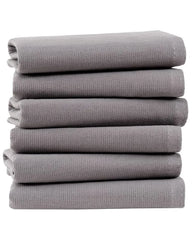 Terra Bath Washcloth Bundle - 6 Pack - Grey