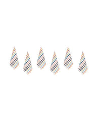 Stripe Polka Dot Washcloth Bath Bundle - 6 Pack