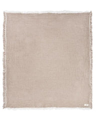Little Fishies Gauze Receiving Blanket Set - 3 Pack - Natural / Beige / Warm Taupe